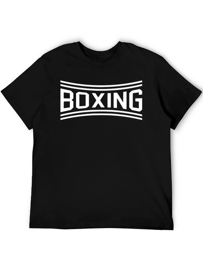 Boxing Graphic T-Shirt - Bold Text Design