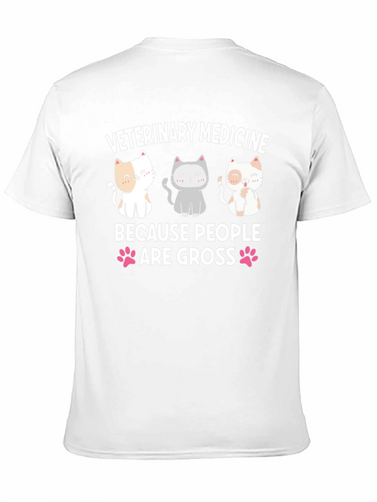 Veterinary Medicine T-Shirt - Cute Cat Design