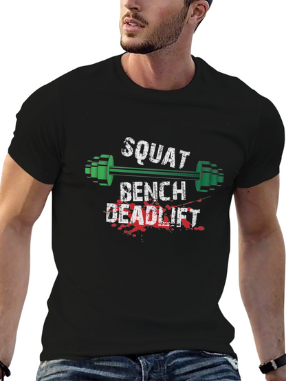 Squat Bench Deadlift Gym Workout T-Shirt