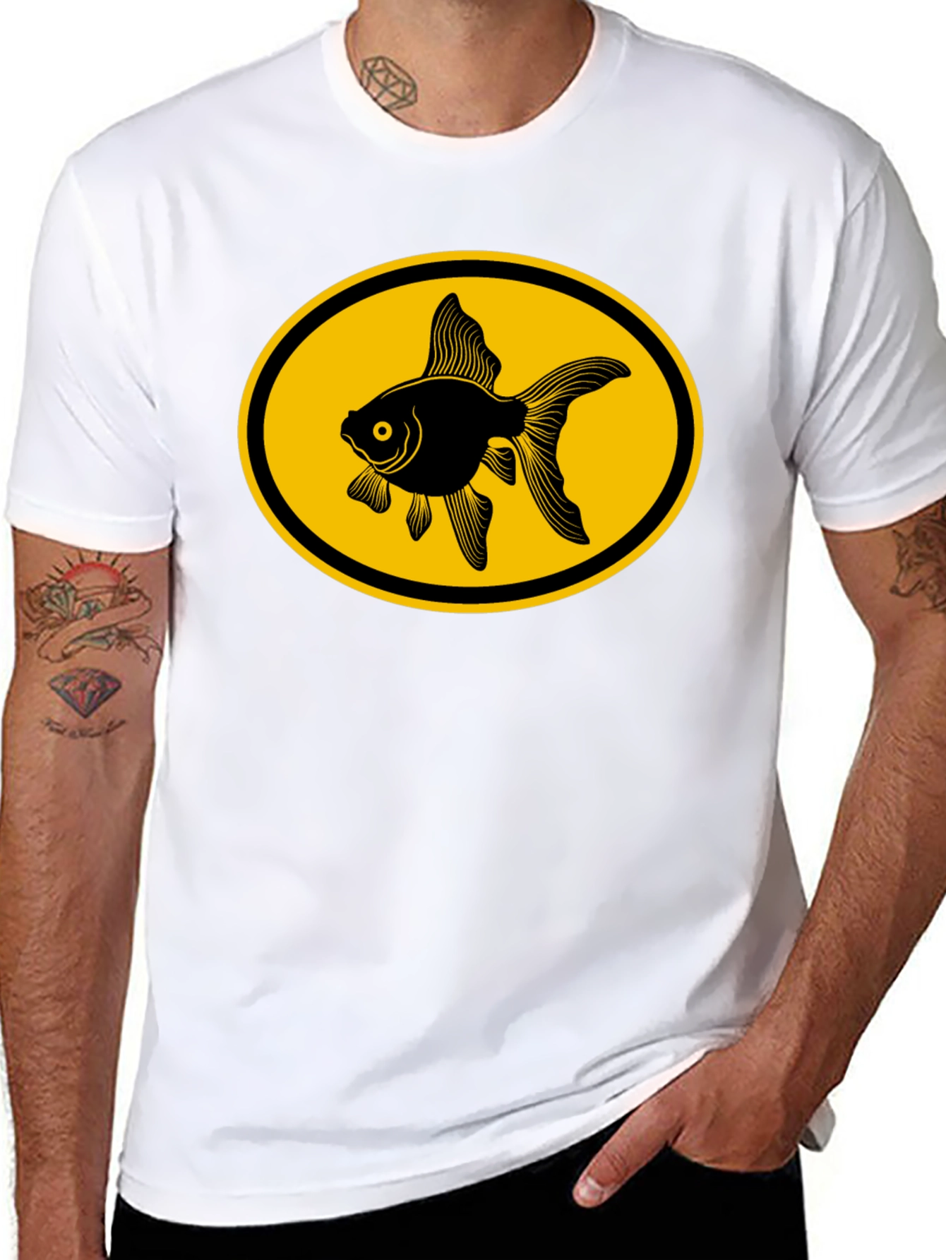 Goldfish Graphic Tee - Black