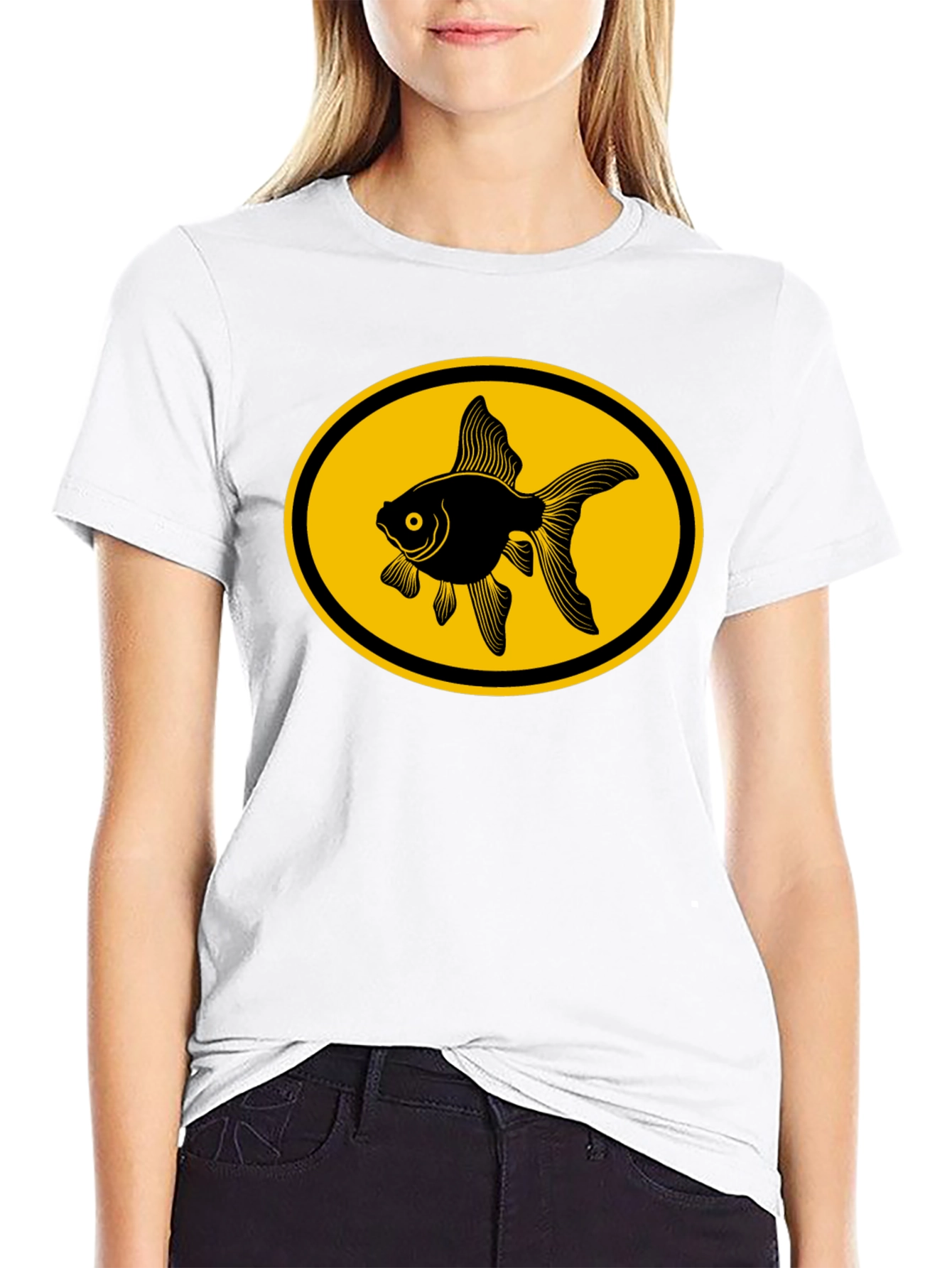 Goldfish Graphic Tee - Black