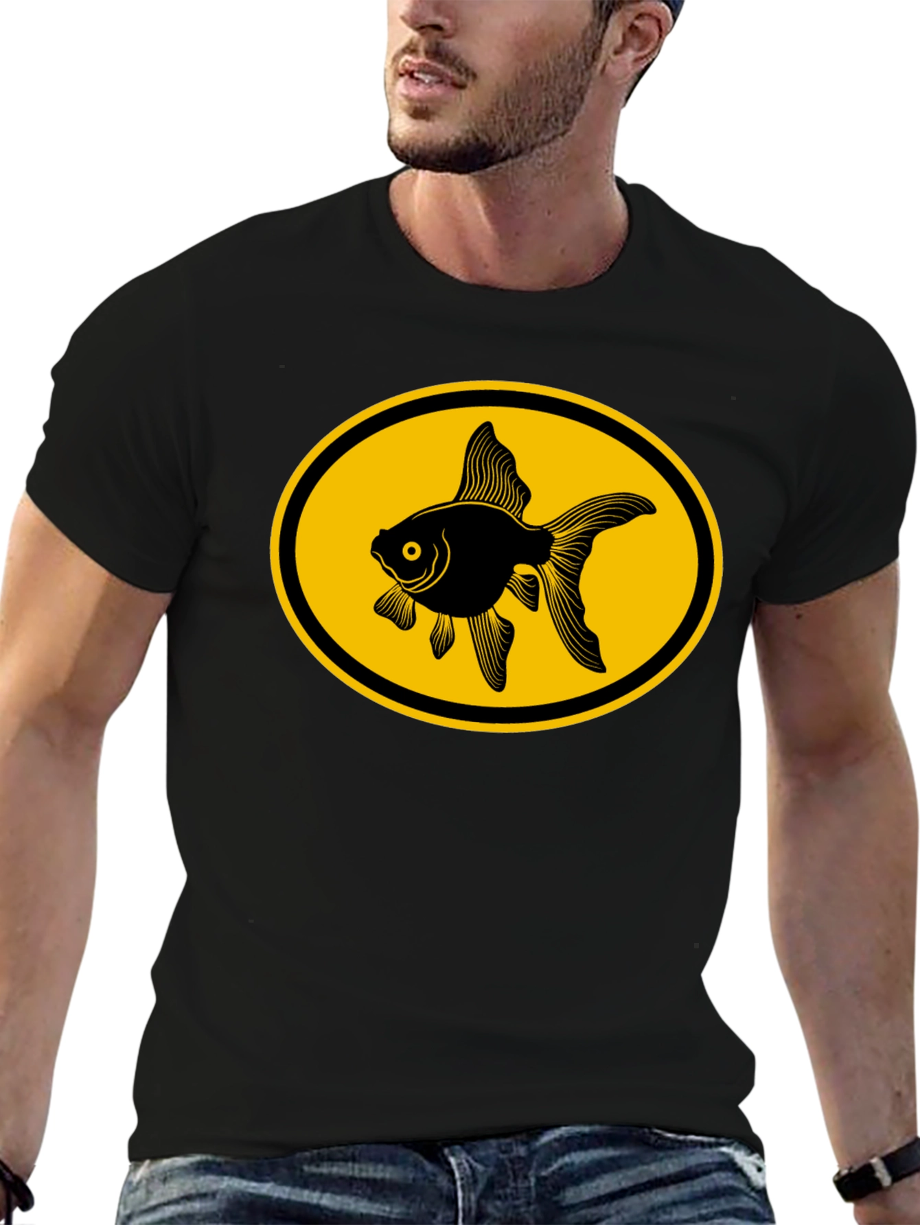Goldfish Graphic Tee - Black