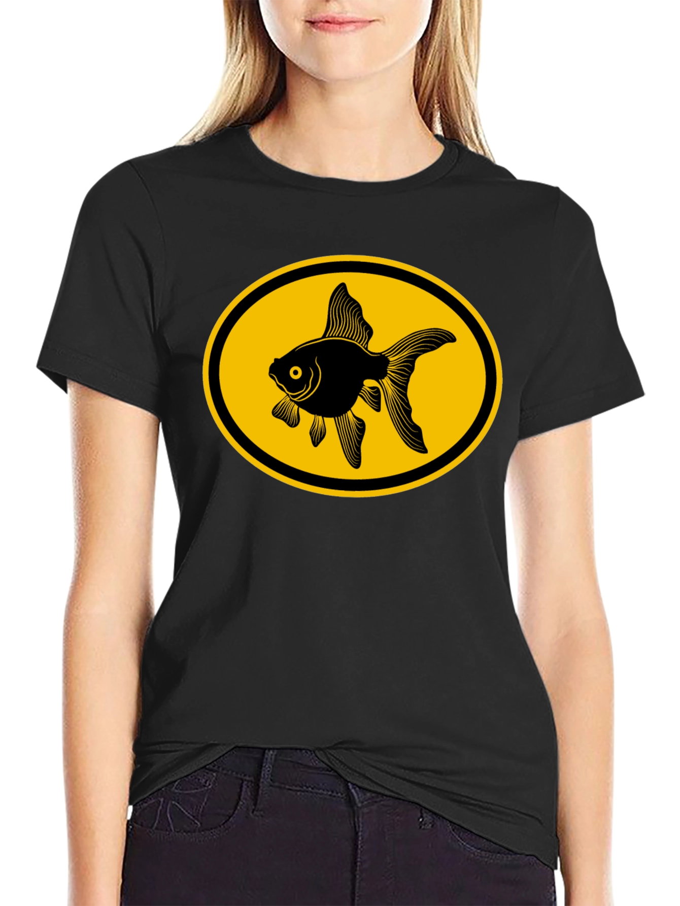 Goldfish Graphic Tee - Black