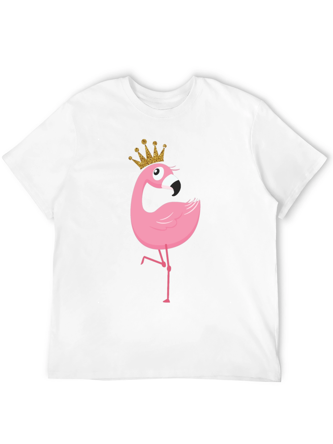 Flamingo Princess T-Shirt - Cute Cartoon Graphic Tee