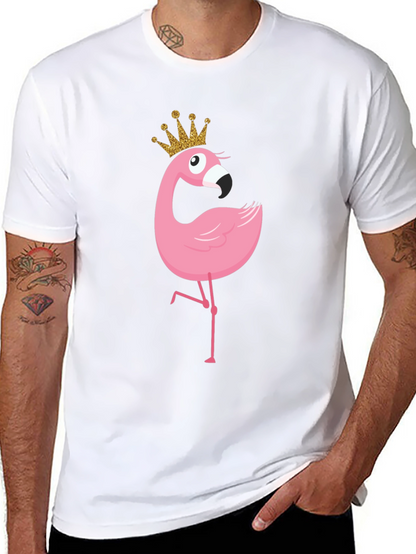 Flamingo Princess T-Shirt - Cute Cartoon Graphic Tee