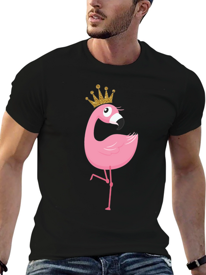 Flamingo Princess T-Shirt - Cute Cartoon Graphic Tee