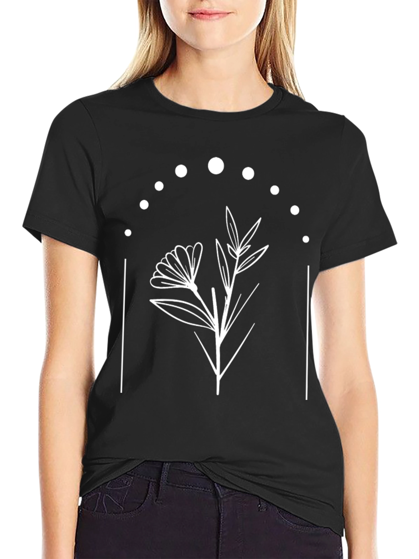 Botanical Moon Phase Graphic Tee