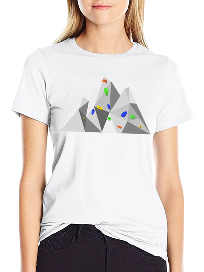 Climbing Wall Graphic Tee - Geometric Design
