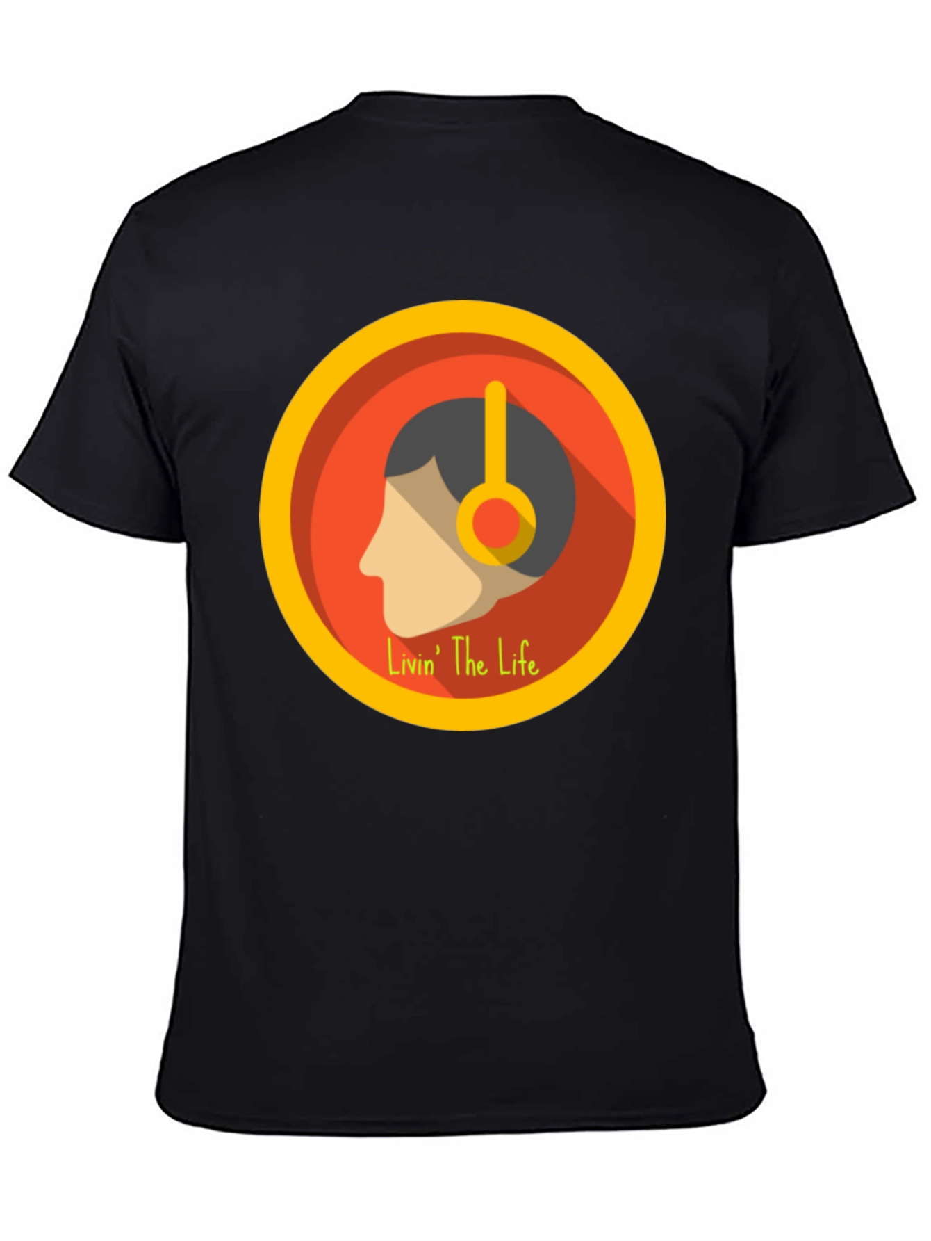 Livin The Life Graphic Tee - Black