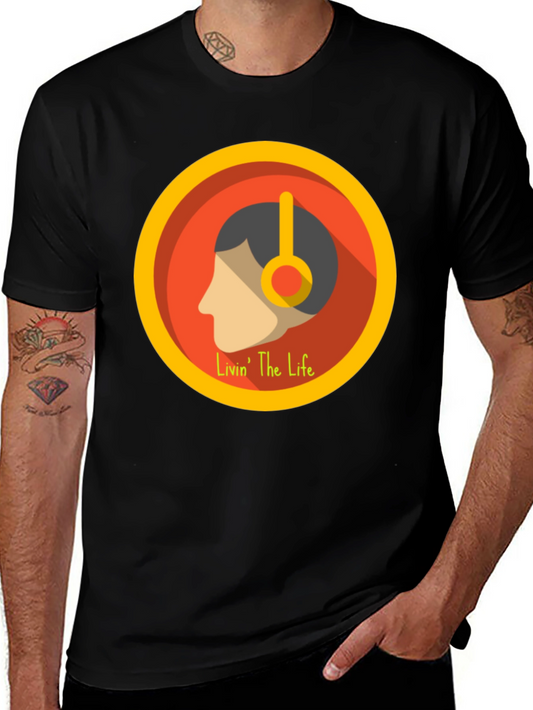 Livin The Life Graphic Tee - Black