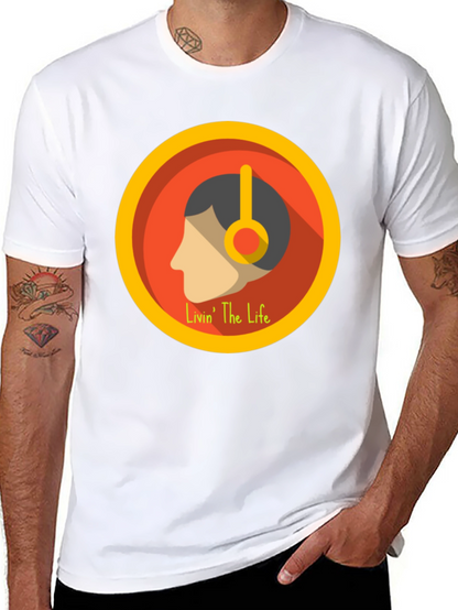 Livin The Life Graphic Tee - Black