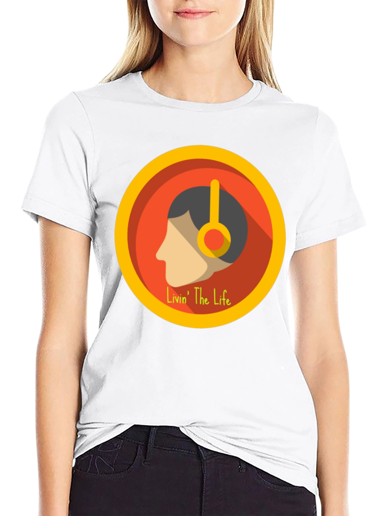 Livin The Life Graphic Tee - Black