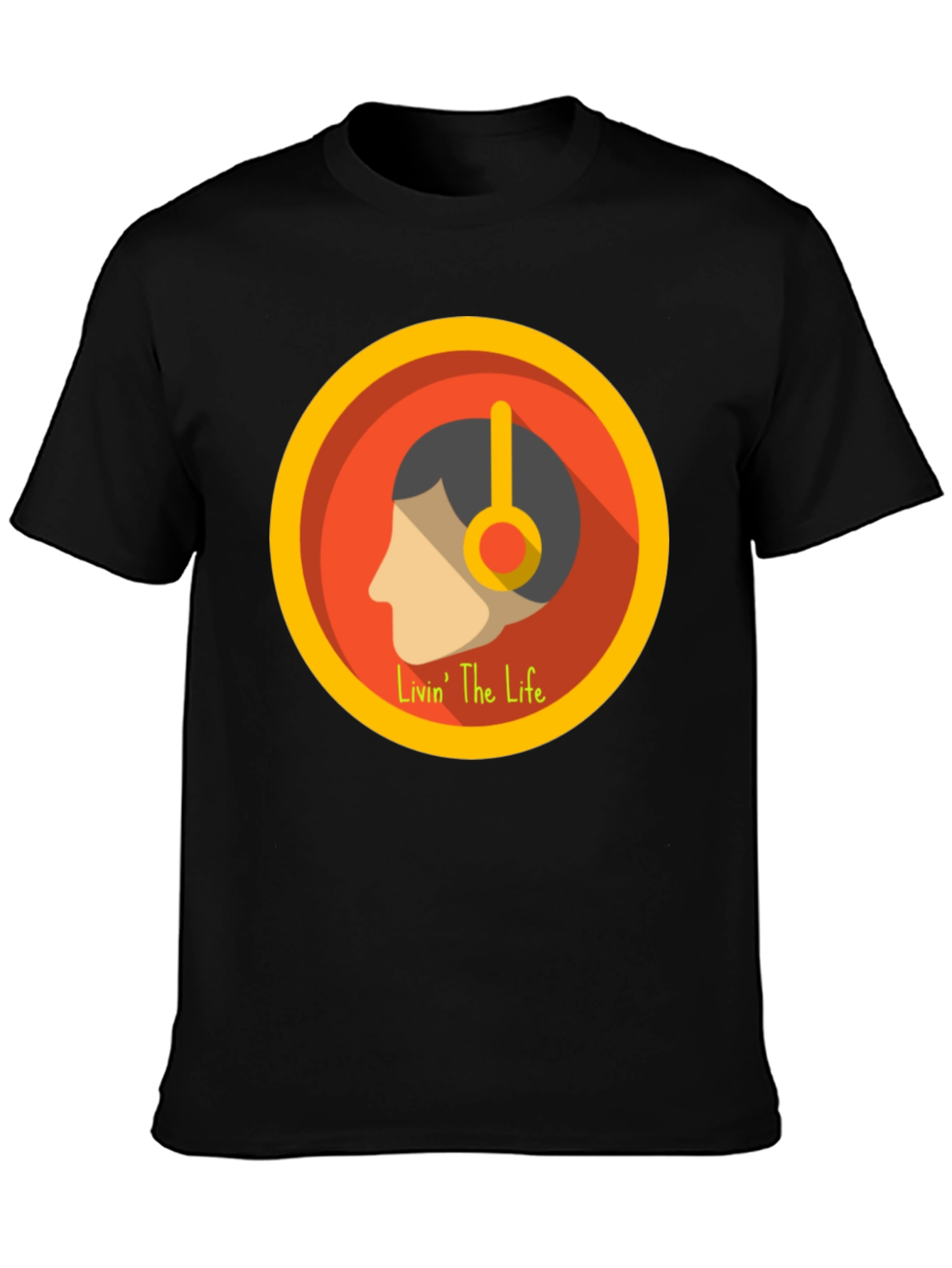 Livin The Life Graphic Tee - Black