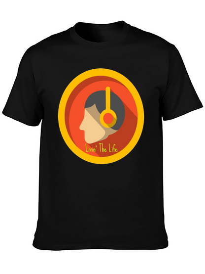 Livin The Life Graphic Tee - Black