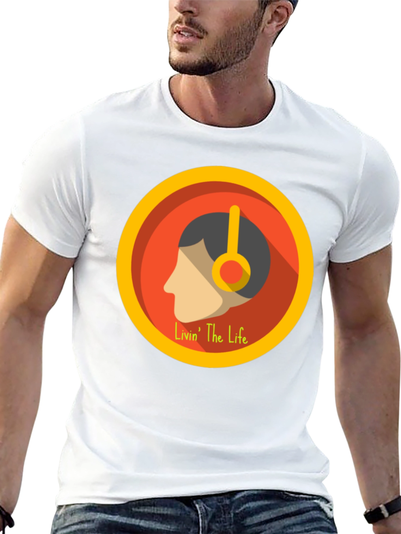 Livin The Life Graphic Tee - Black