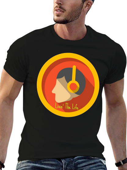 Livin The Life Graphic Tee - Black