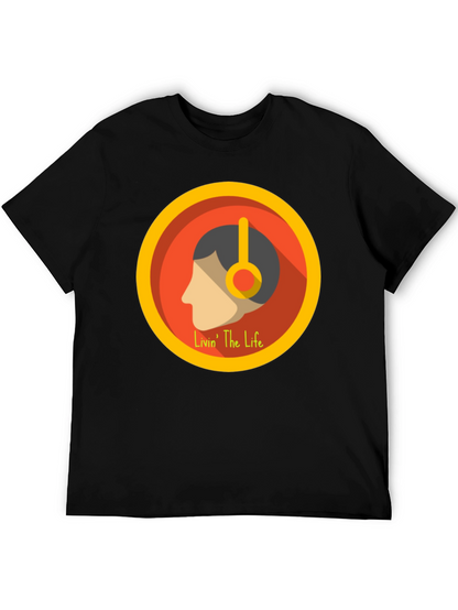 Livin The Life Graphic Tee - Black