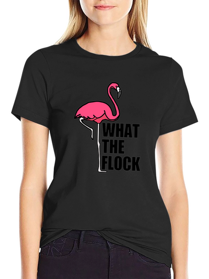 What the Flock Flamingo Graphic Tee