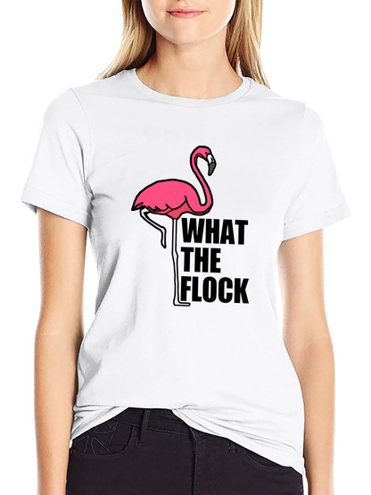 What the Flock Flamingo Graphic Tee