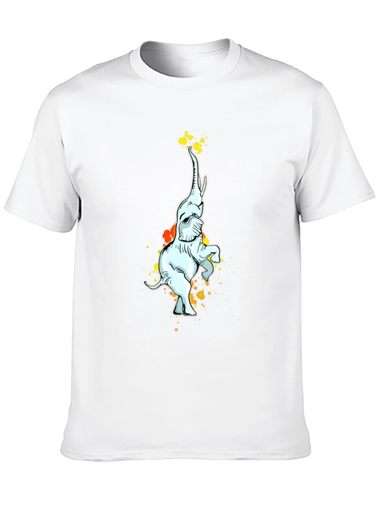Elephant Art Black T-Shirt