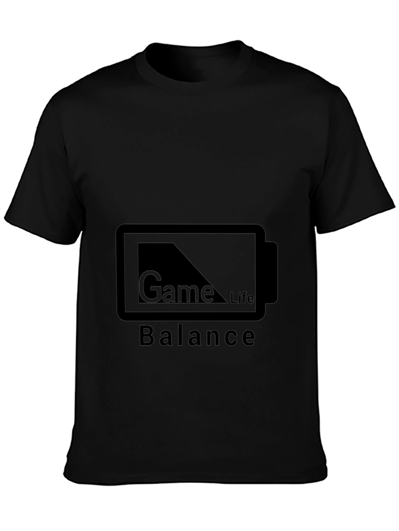 Game Life Balance Black T-Shirt