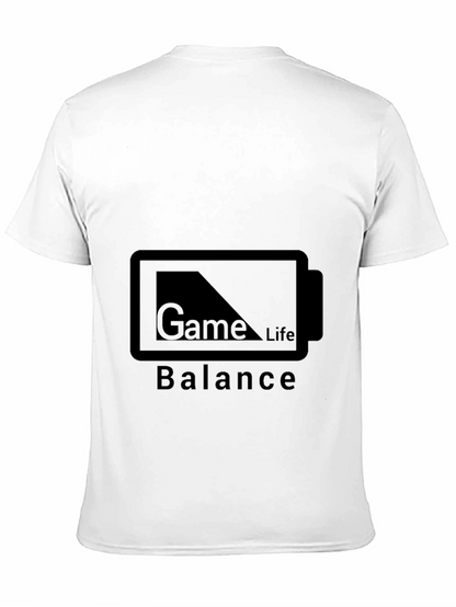 Game Life Balance Black T-Shirt
