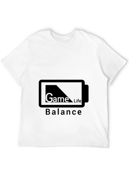 Game Life Balance Black T-Shirt