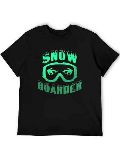 Snowboarder Graphic Print T-Shirt