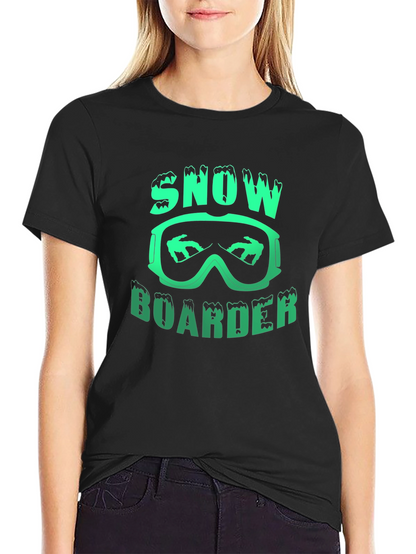 Snowboarder Graphic Print T-Shirt