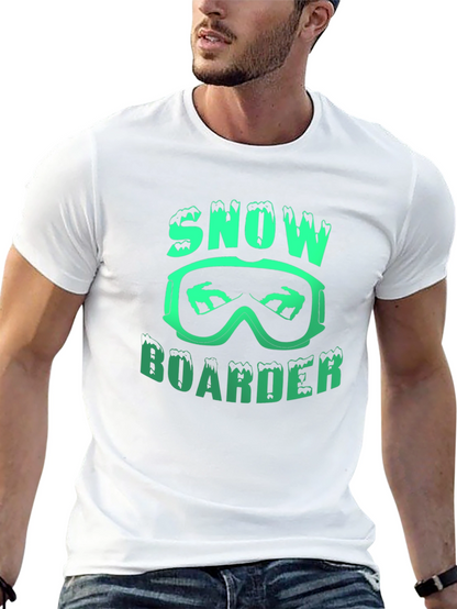 Snowboarder Graphic Print T-Shirt
