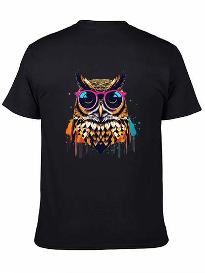 Owl Graphic T-Shirt - Trendy Mens Tee