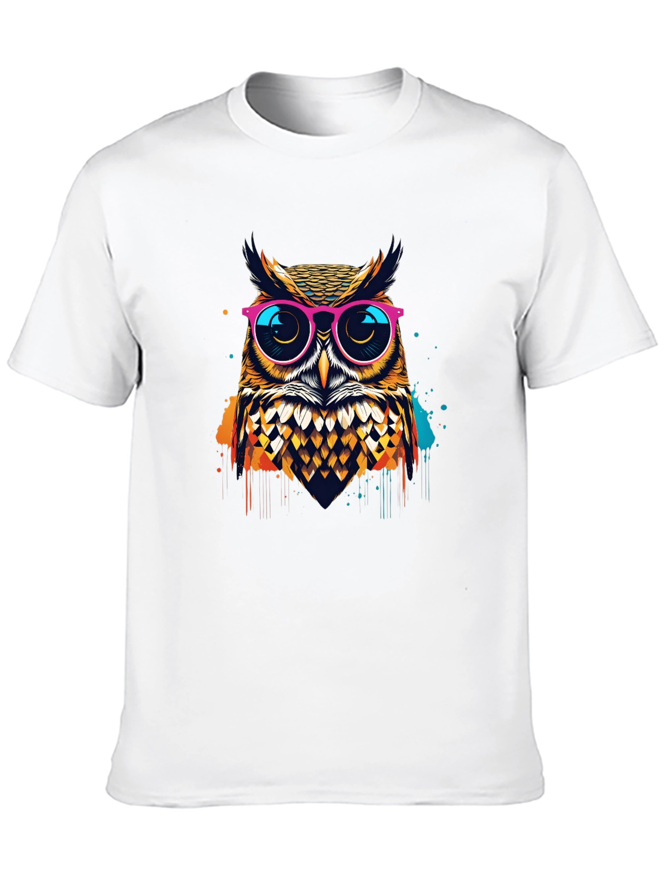 Owl Graphic T-Shirt - Trendy Mens Tee