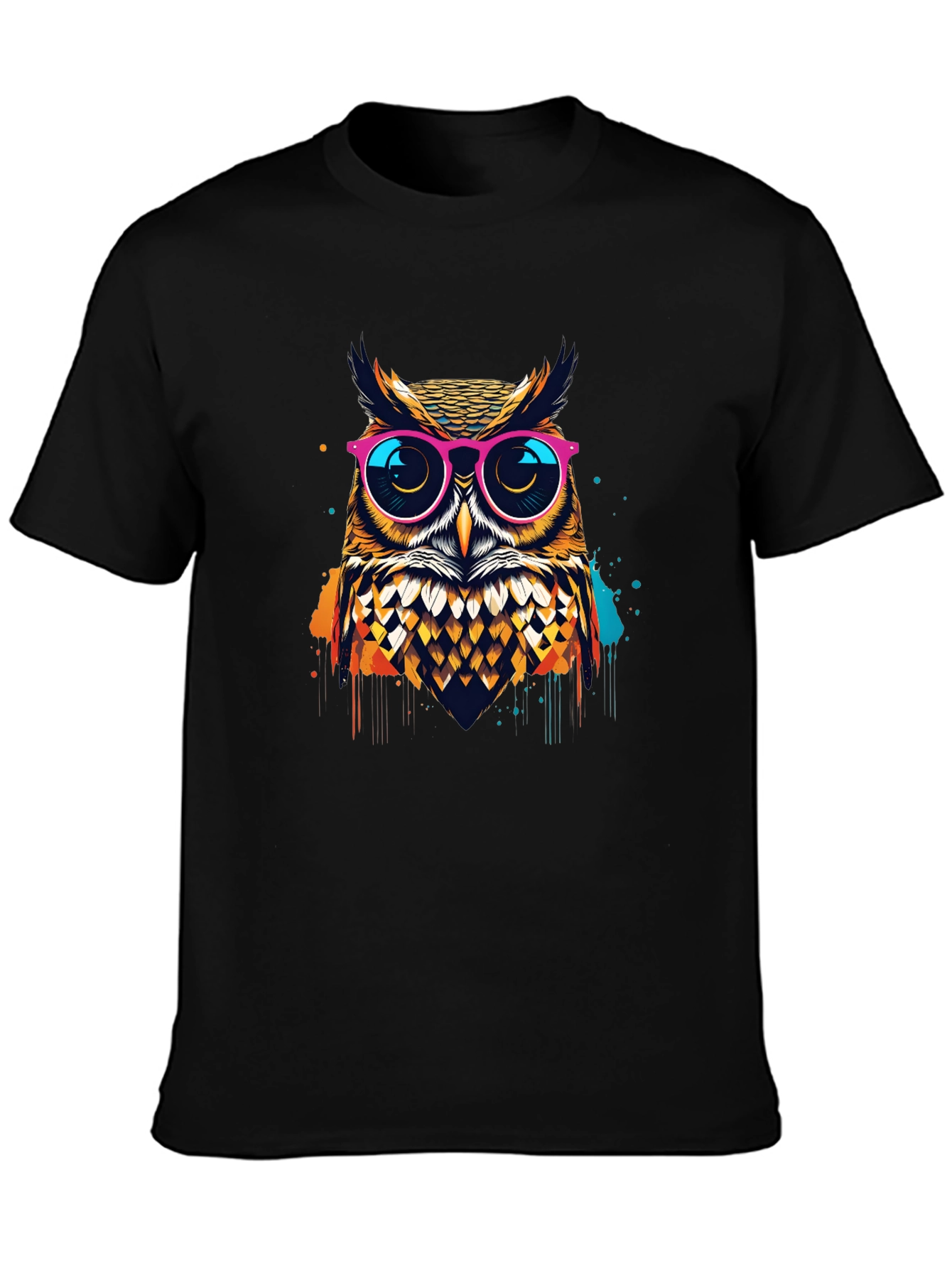 Owl Graphic T-Shirt - Trendy Mens Tee