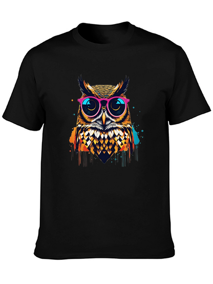 Owl Graphic T-Shirt - Trendy Mens Tee