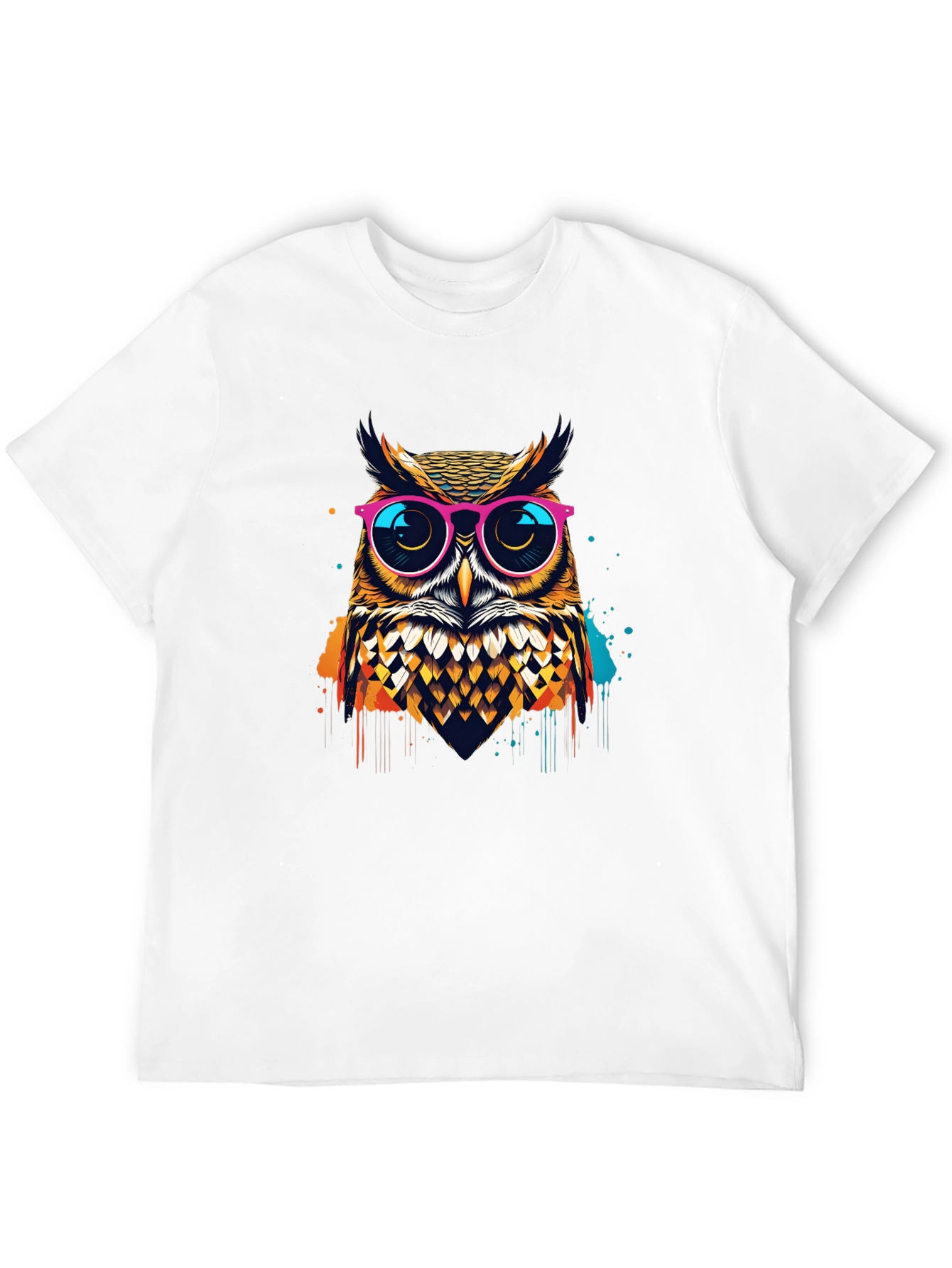 Owl Graphic T-Shirt - Trendy Mens Tee