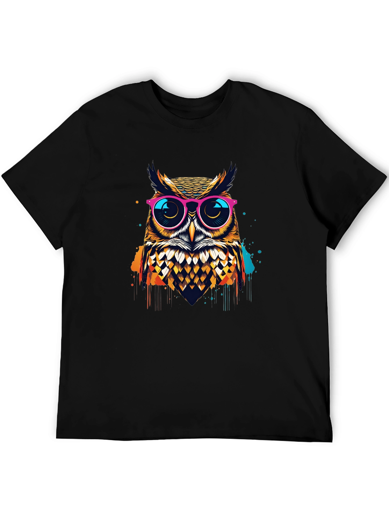 Owl Graphic T-Shirt - Trendy Mens Tee