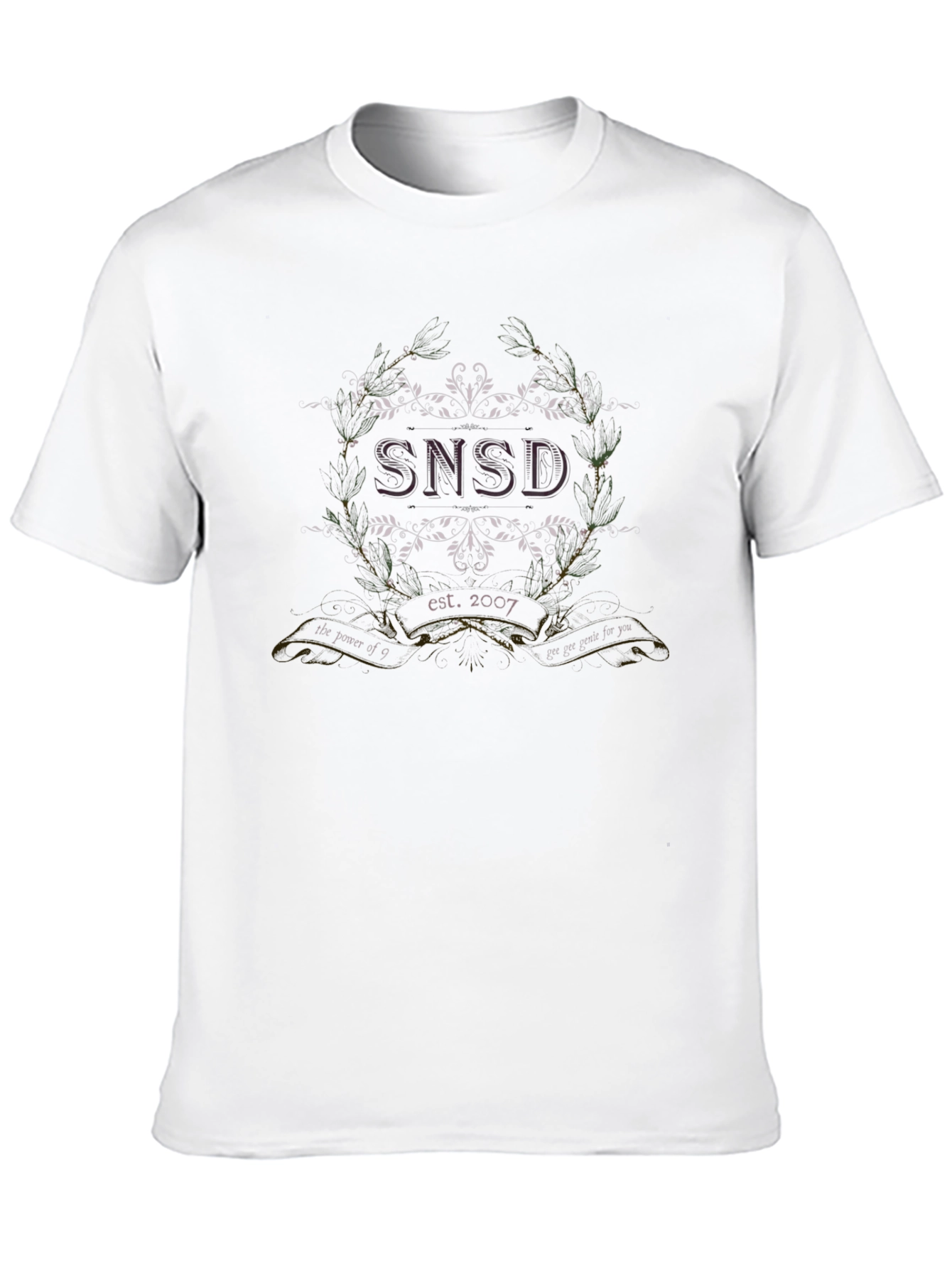 SNSD Est. 2007 Graphic Tee - Black Cotton