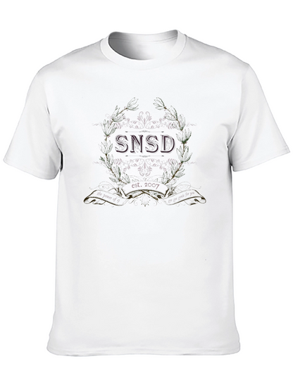 SNSD Est. 2007 Graphic Tee - Black Cotton