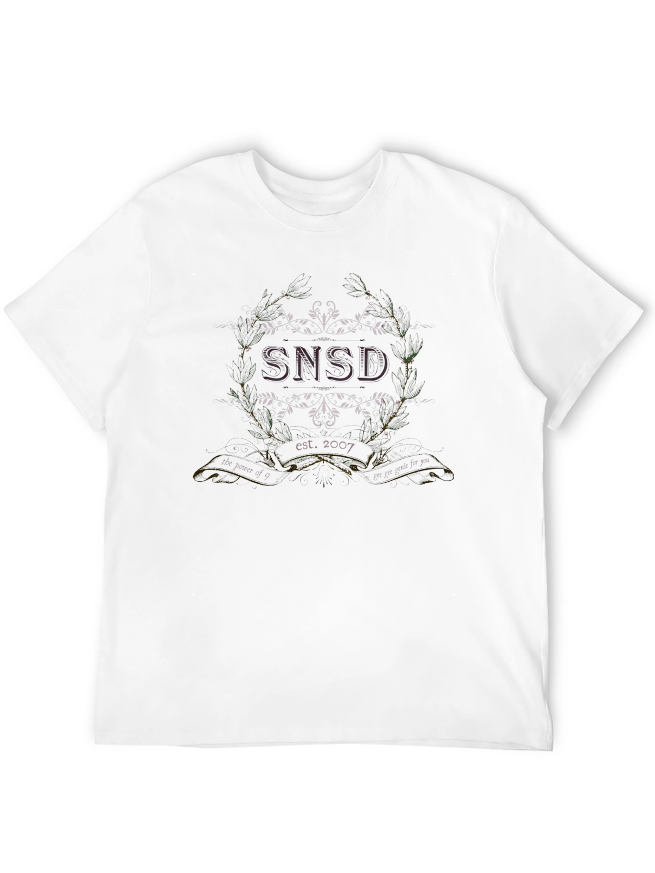 SNSD Est. 2007 Graphic Tee - Black Cotton