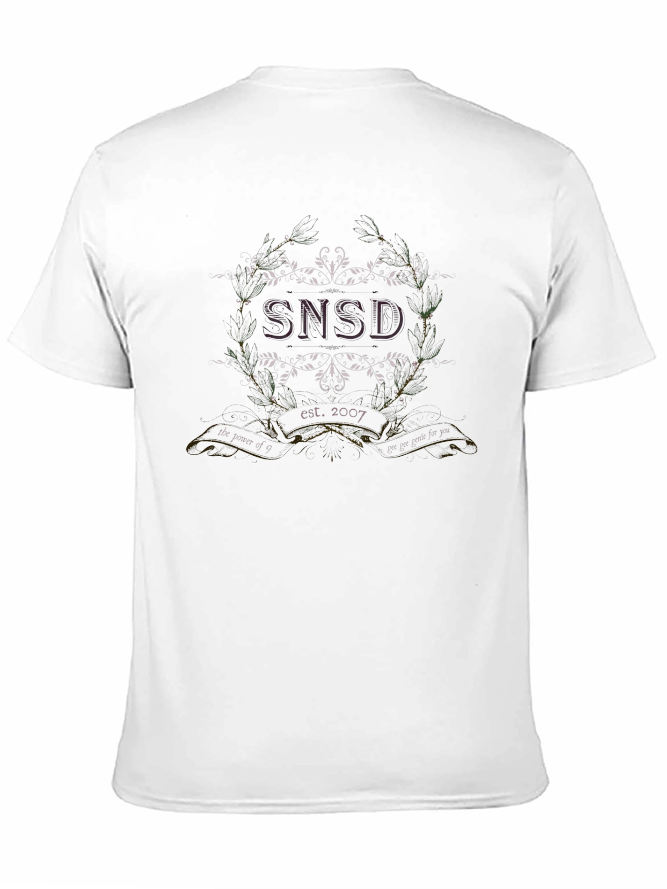 SNSD Est. 2007 Graphic Tee - Black Cotton