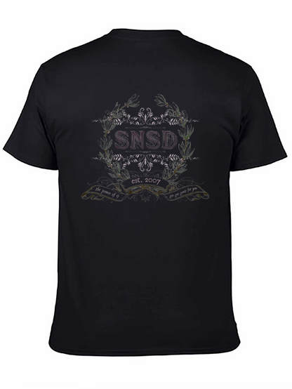 SNSD Est. 2007 Graphic Tee - Black Cotton