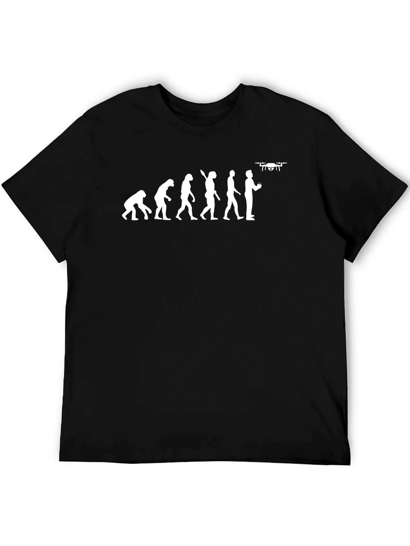 Evolution of Drone Pilot T-Shirt - Black Cotton Tee