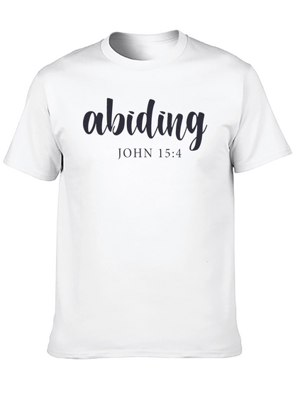 Abiding John 15:4 Graphic T-Shirt - Christian Apparel