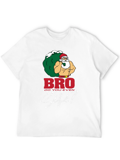 Bro Do You Even Lift Santa Black T-Shirt