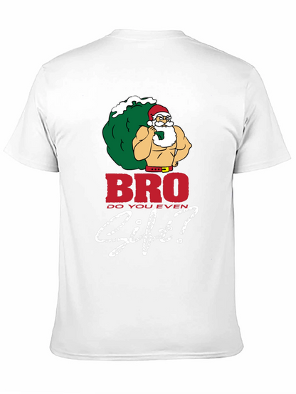 Bro Do You Even Lift Santa Black T-Shirt