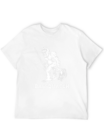 Bassquatch Graphic Tee - Fishing Bigfoot Humor