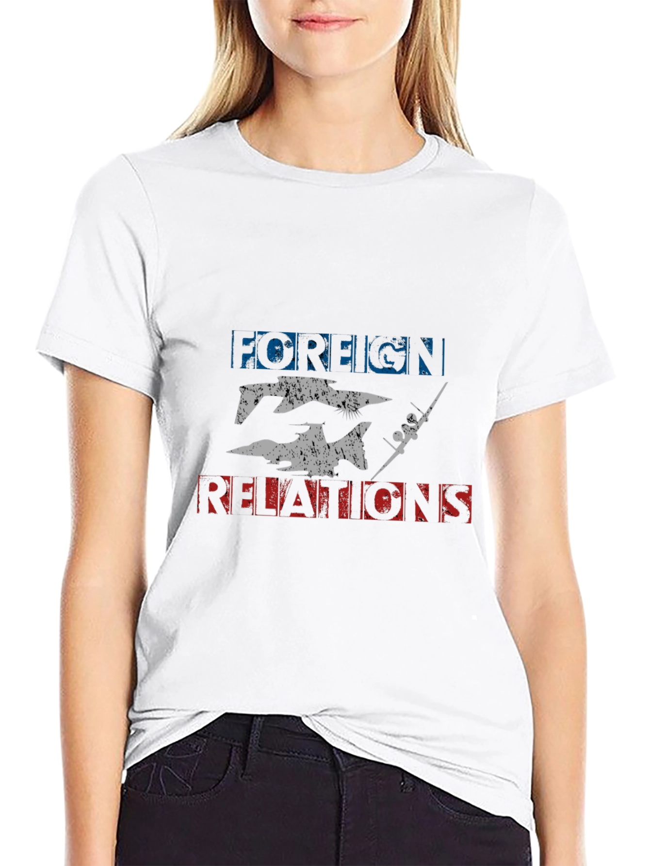 Foreign Relations Graphic Tee - Black