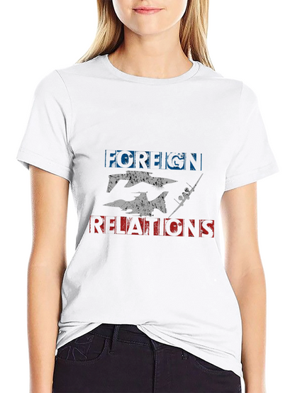 Foreign Relations Graphic Tee - Black