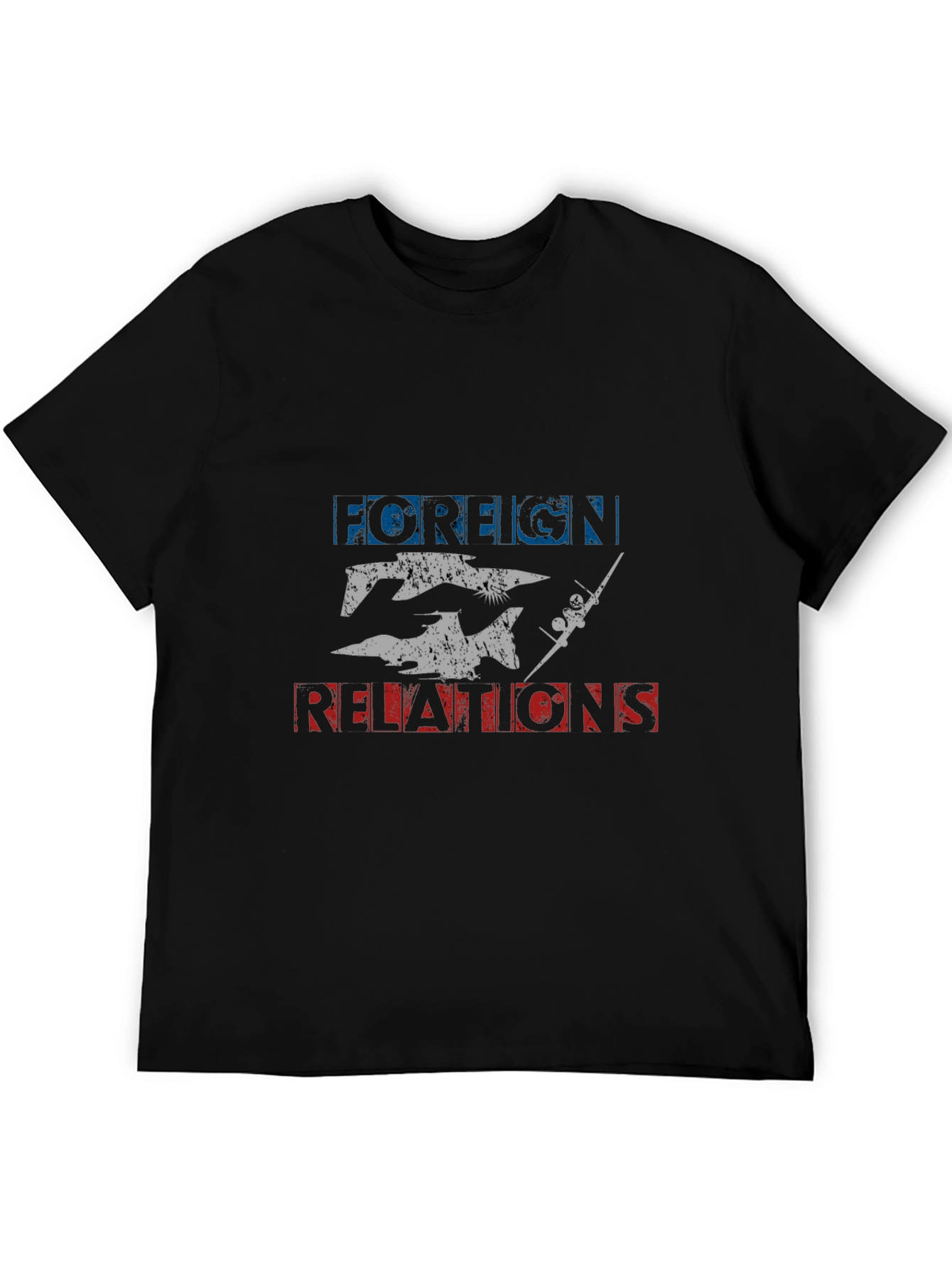 Foreign Relations Graphic Tee - Black