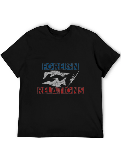 Foreign Relations Graphic Tee - Black
